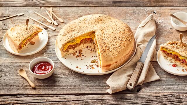 Cheeseburger-Kuchen