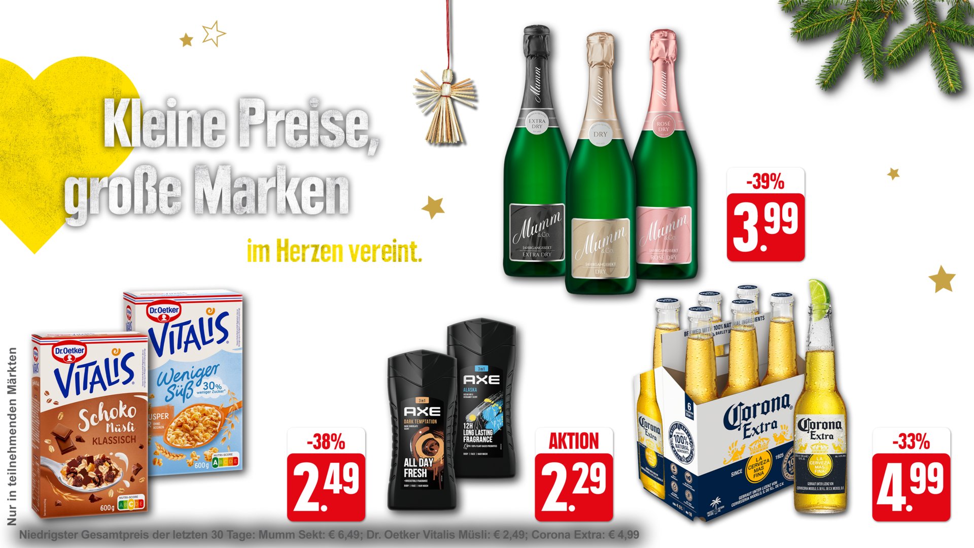 → Hier erscheint normalerweise der Teaser des Angebots-Prospektes, dieser steht aber diesmal nicht zur Verfügung. Dafür ist der verlinkte Angebots-Prospekt wieder vorhanden. Wir bitten um Verständnis. Ihr EDEKA Team