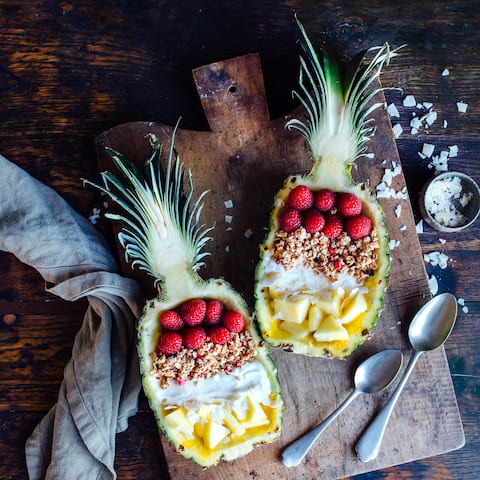 Ananas-Müsli-Bowl