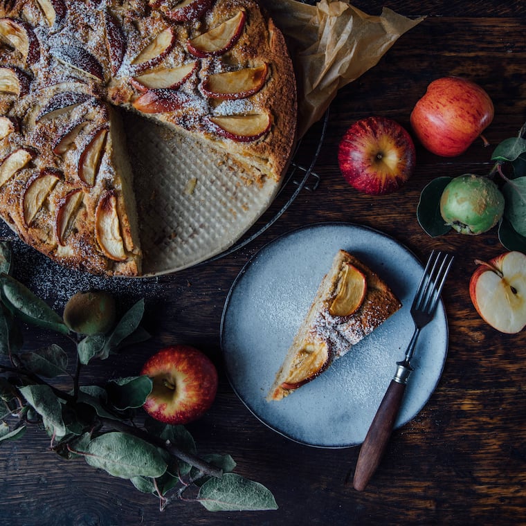 Apfel-Kokosmehl-Kuchen