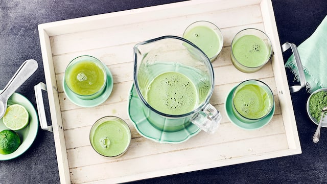 Apfel-Matcha-Saft