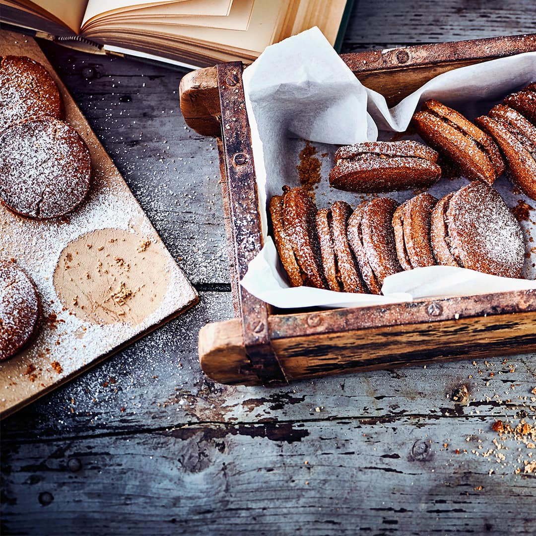 Apfel-Pflaumen-Plätzchen