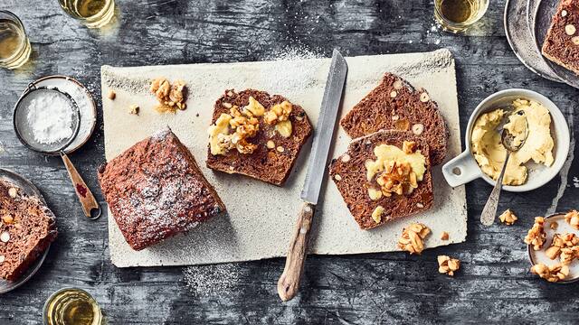 Apfelbrot mit Ahornbutter