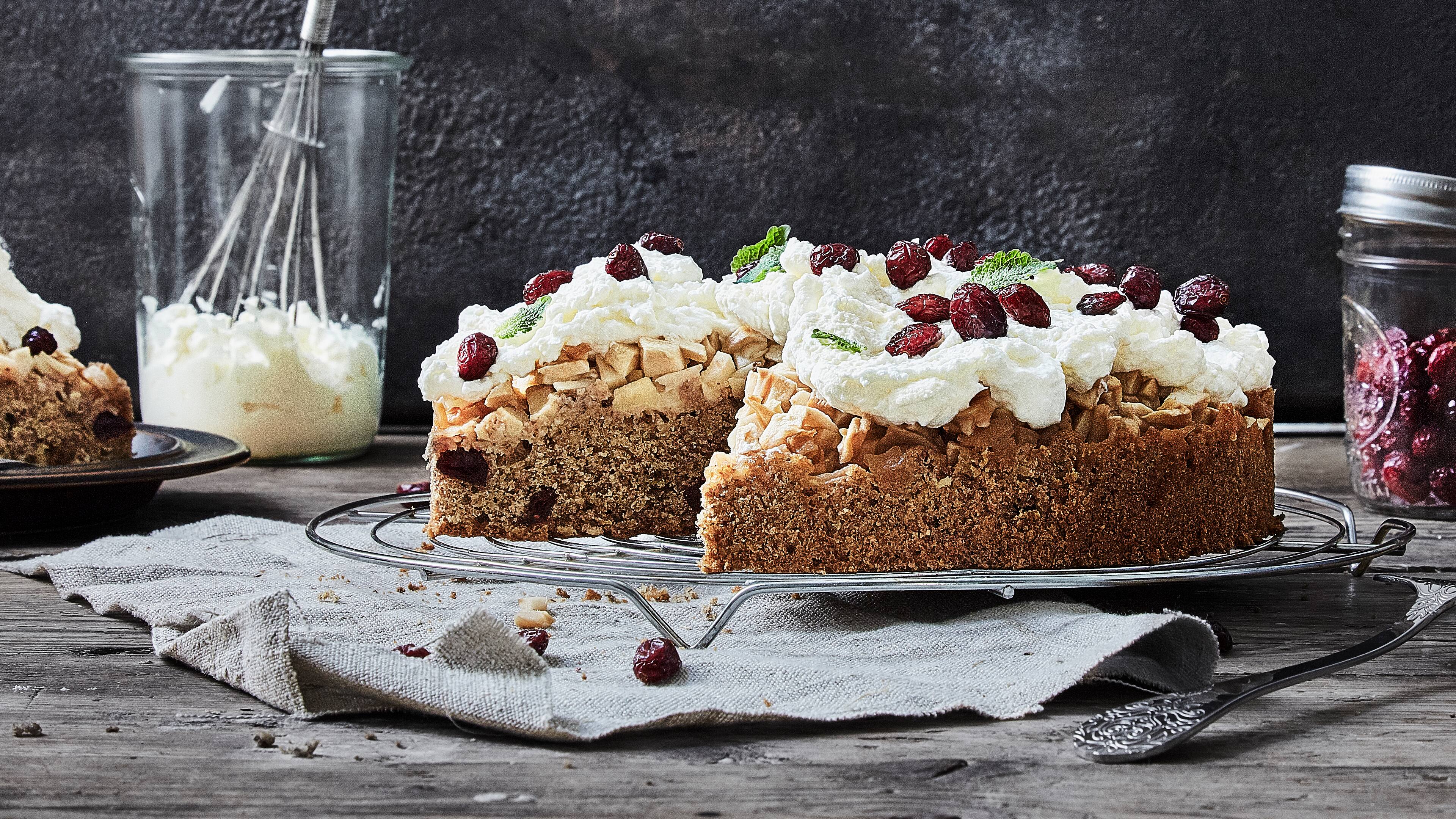 Apfeltorte mit Cranberries - Rezept | EDEKA