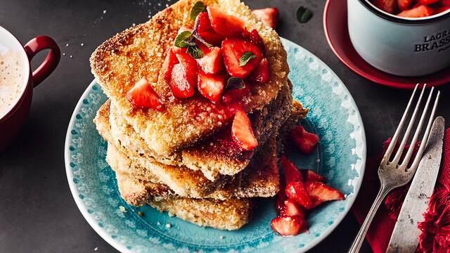 Armer Ritter mit Erdbeeren