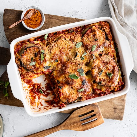 Auberginen-Lasagne 