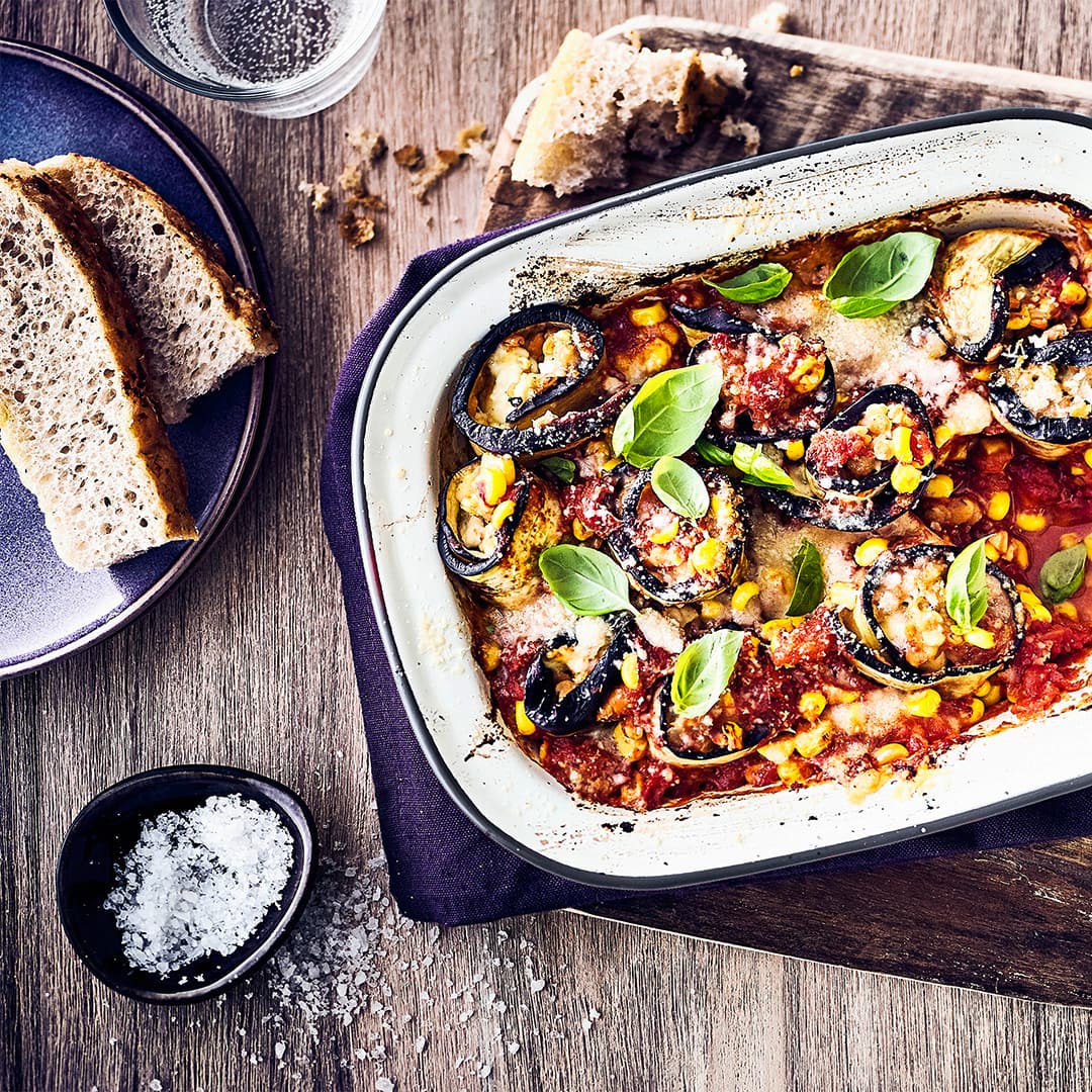 Auberginen-Linsen-Auflauf 