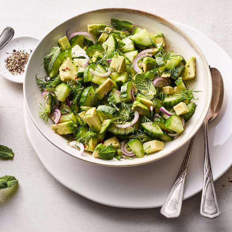 Avocado-Gurken-Salat