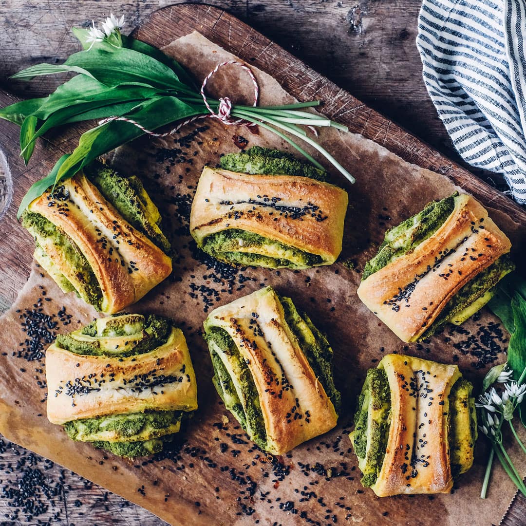 Bärlauch-Franzbrötchen	
