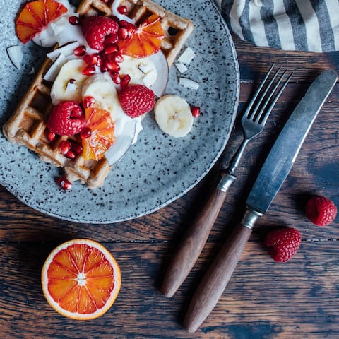 Bananen Waffeln