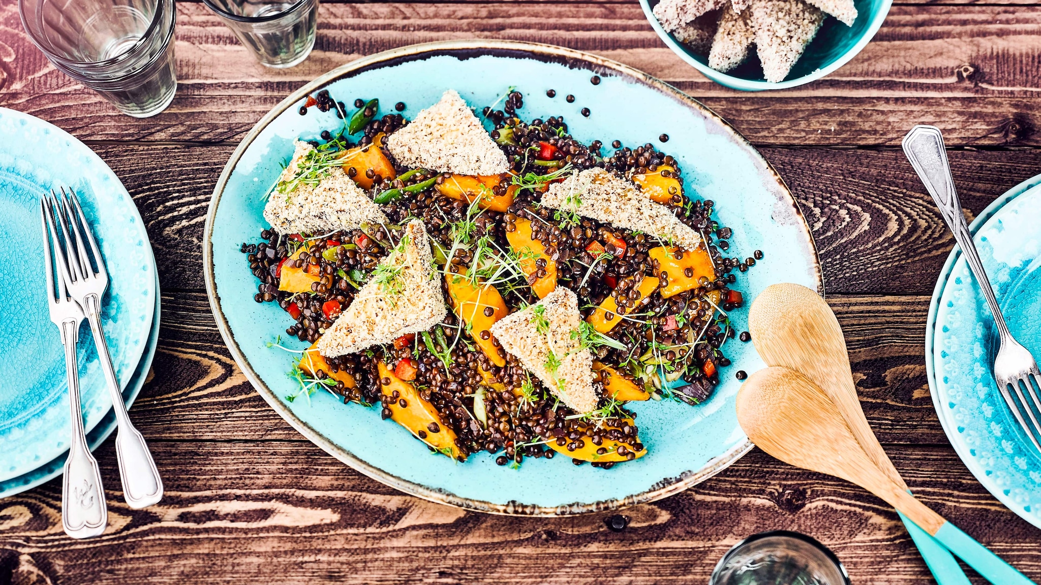 Leichter Salat Aus Belugalinsen Von Zuzuki