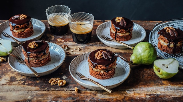 Birnen-Sacher-Törtchen 