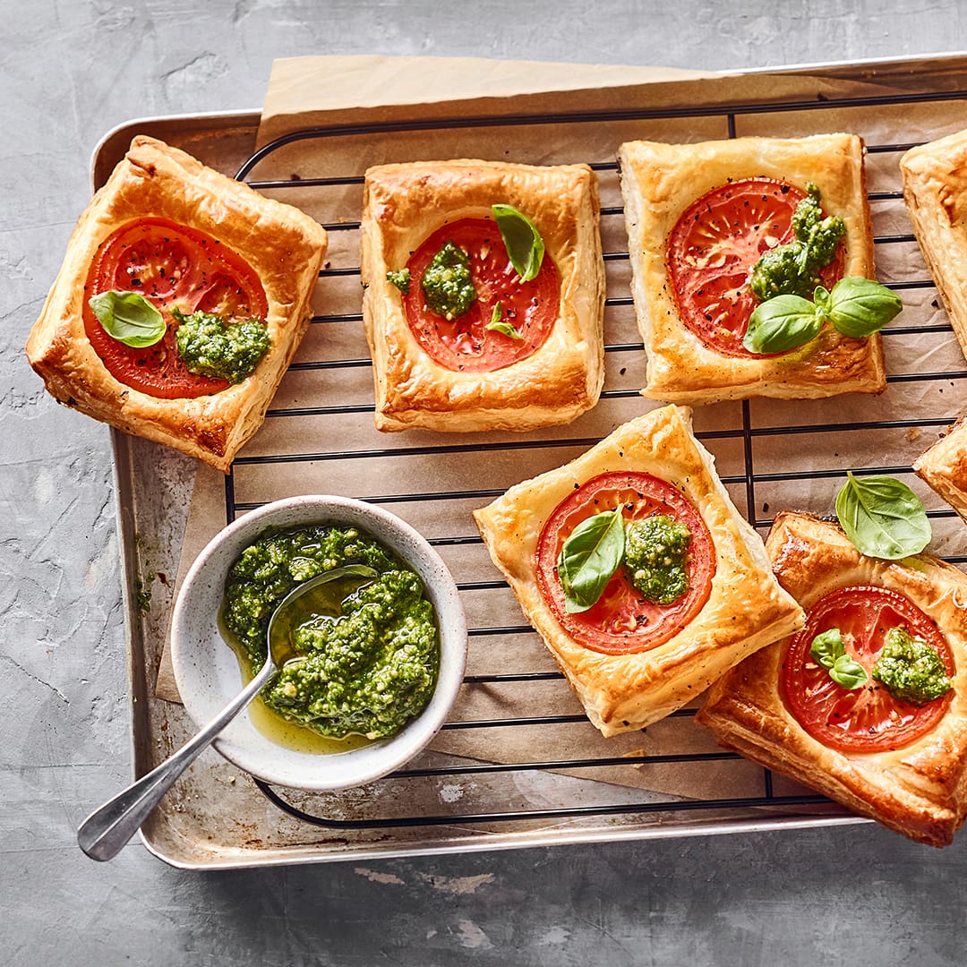 Blätterteig mit Tomaten