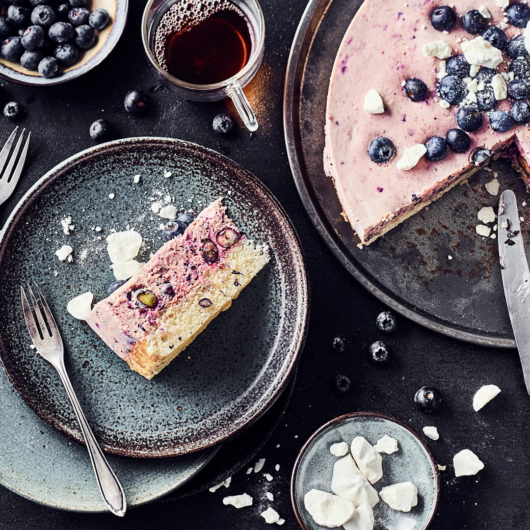 Blaubeer-Cassis-Torte
