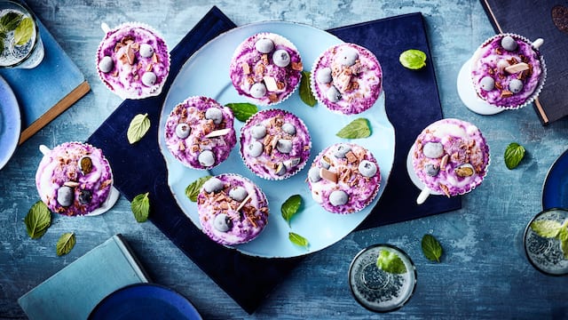 Blaubeereis-Muffins