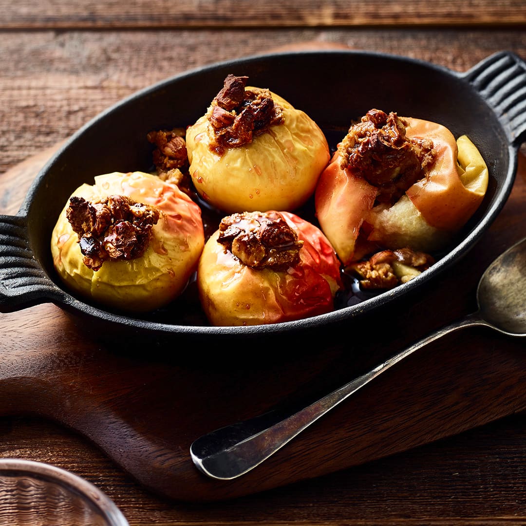 Bratapfel mit Vanillesoße