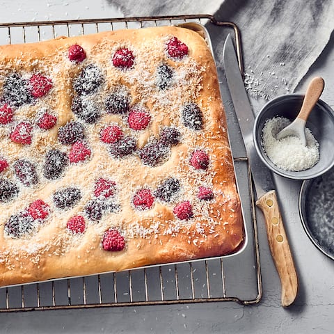 Brombeer-Himbeer-Kuchen