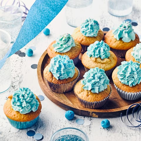 Bunte Vanille Cupcakes