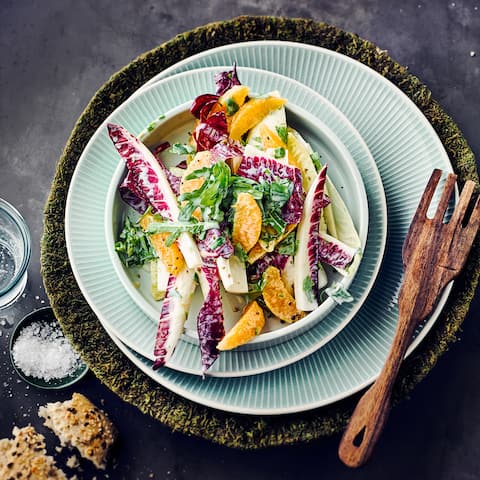 Bunter Chicorée-Salat