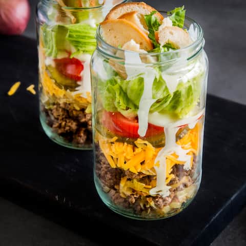 Burger Salat