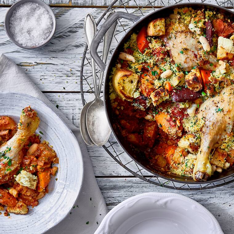 Cassoulet mit Gänsekeulen