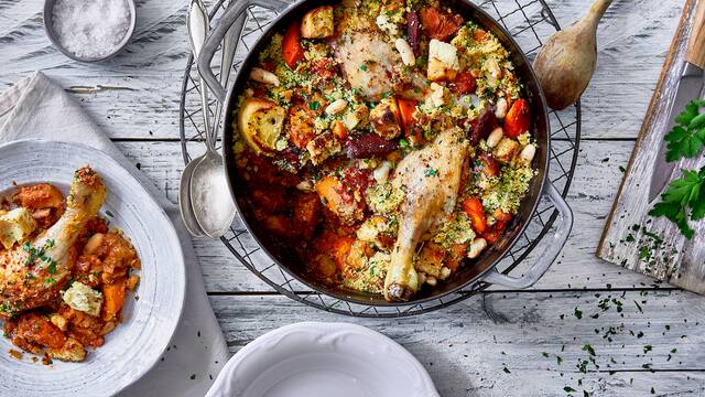 Cassoulet mit Gänsekeulen