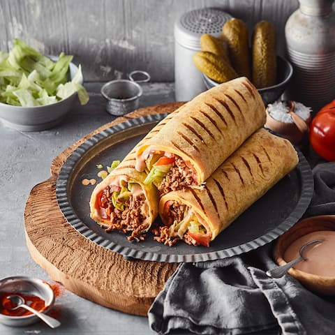 Cheeseburger-Wraps