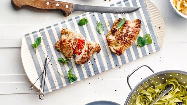 Cordon-Bleu mit Pasta