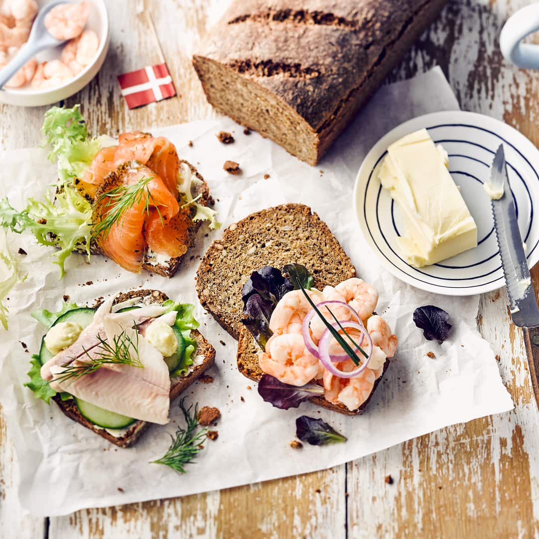 Dänisches Smørrebrød mit Leinsamen