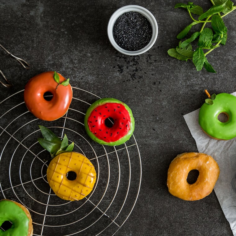 Donuts mit Zuckerguss