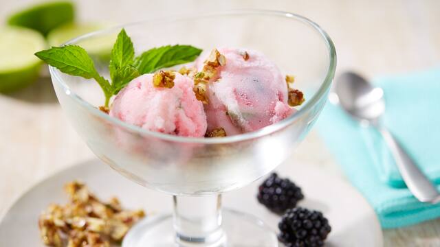 Champagner-Limettensorbet