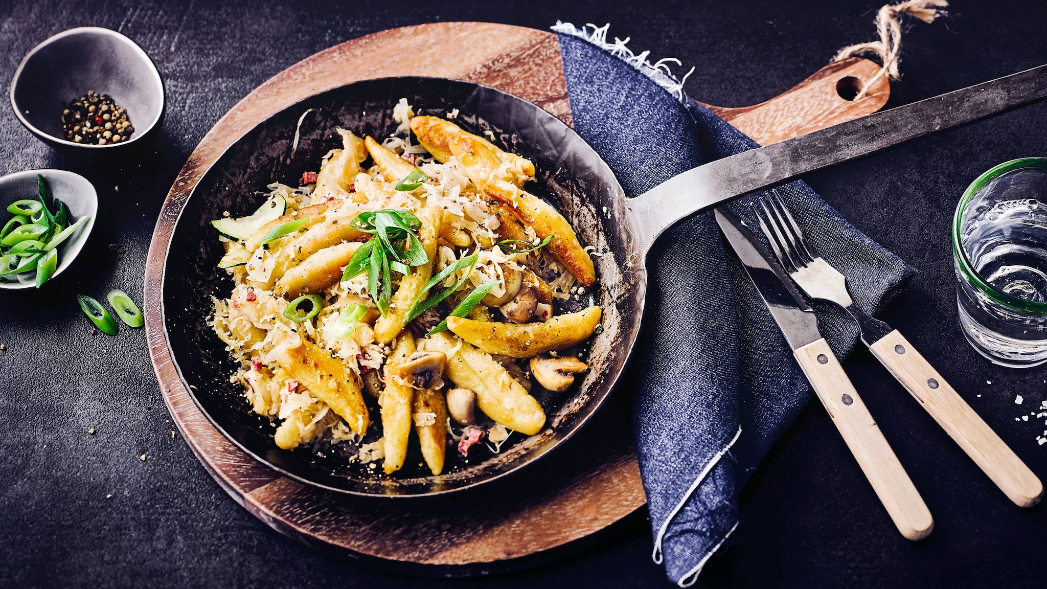 Schupfnudeln mit Sauerkraut