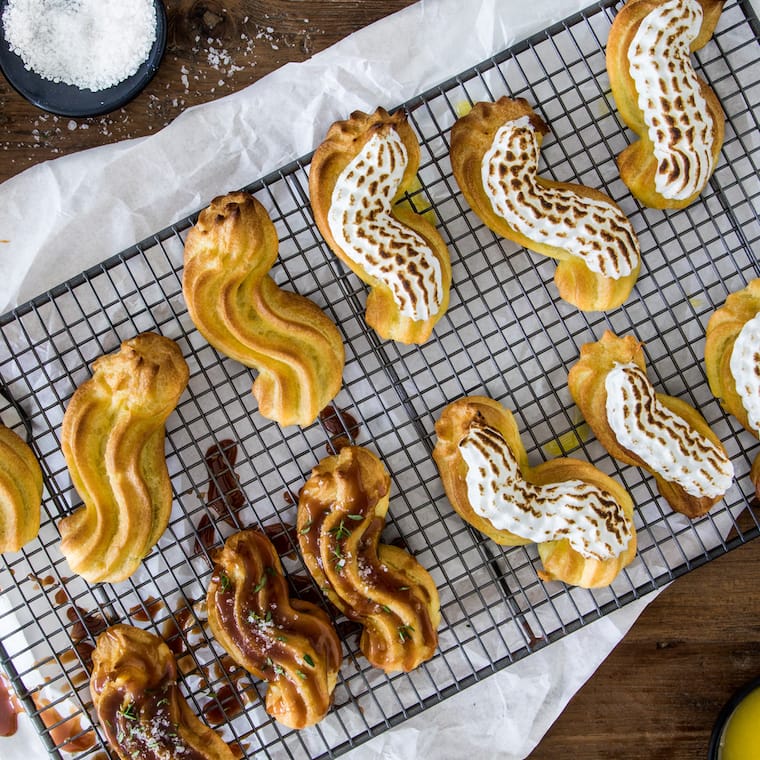 Eclairs mit Lemon Curd