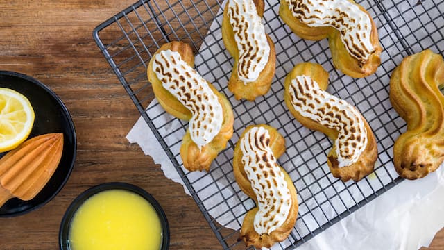 Eclairs mit Lemon Curd