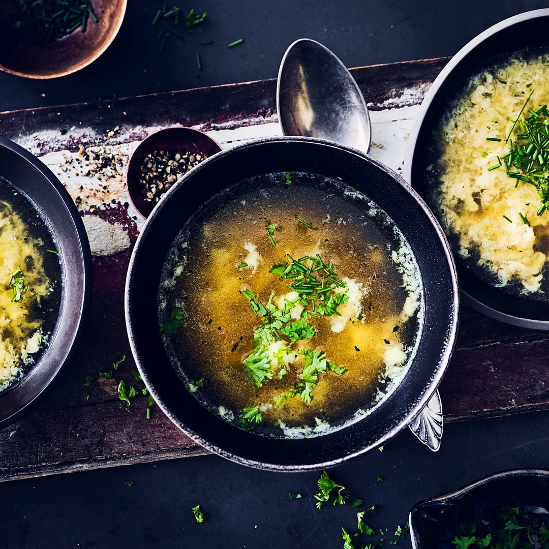 Eierflockensuppe