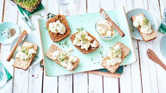 Eiersalat mit Kresse