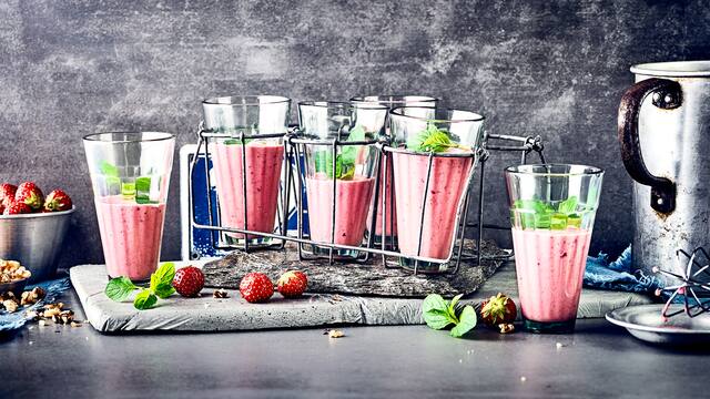 Erdbeer-Cranberry-Drink