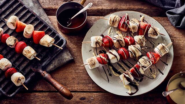 Erdbeer-Marshmallow-Spieße