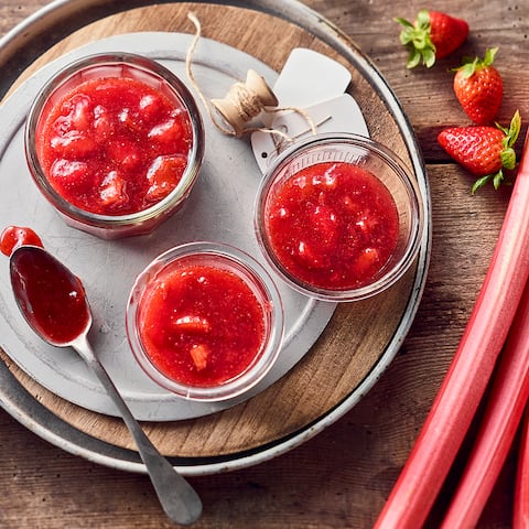 Erdbeer-Rhabarber-Marmelade