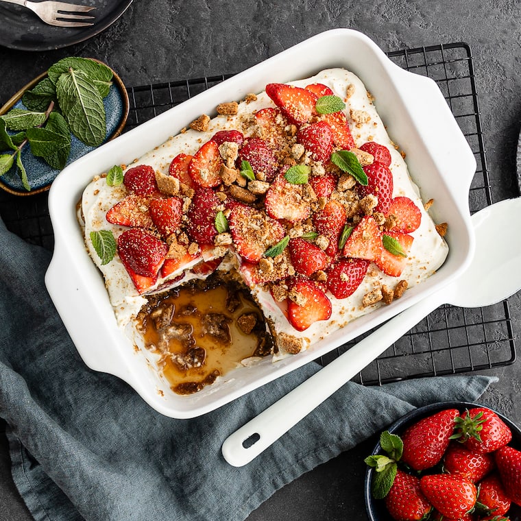 Tiramisu mit Erdbeeren