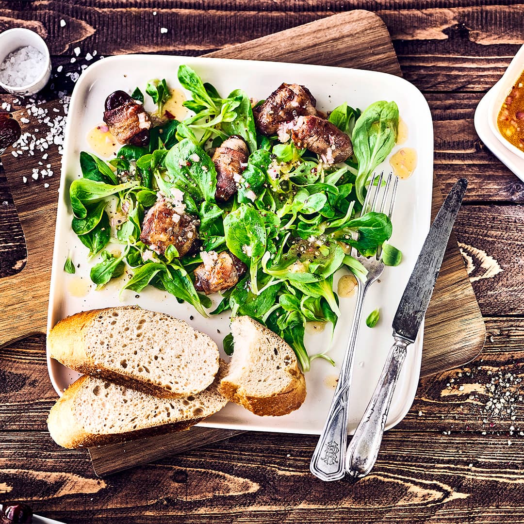 Feldsalat mit Birnen-Speck - Rezept | EDEKA