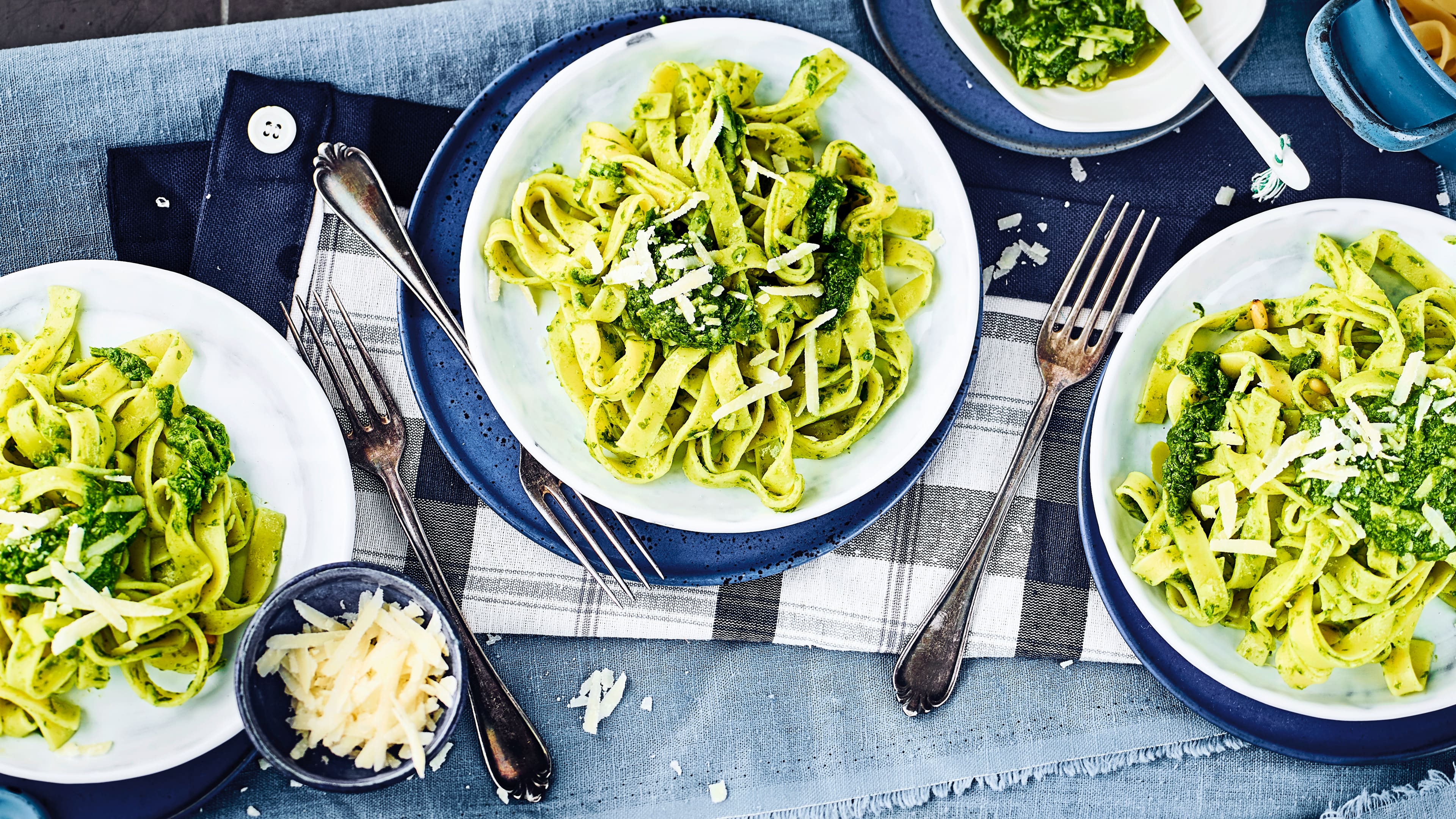 Fettuccine mit Bärlauchpesto