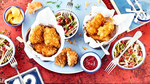 Fischfilet mit Chipspanade