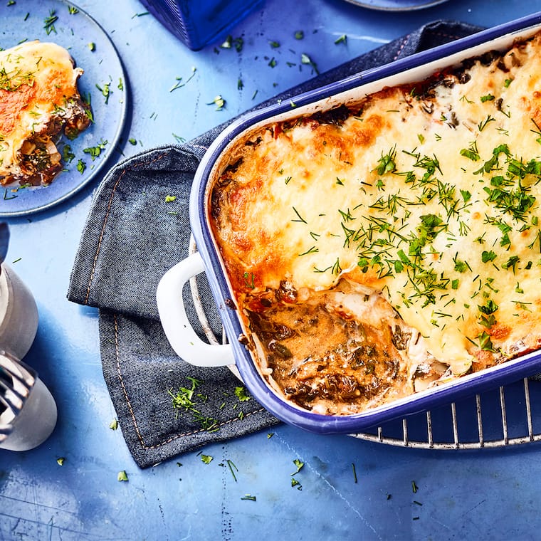 Fisch-Lasagne mit Kabeljau