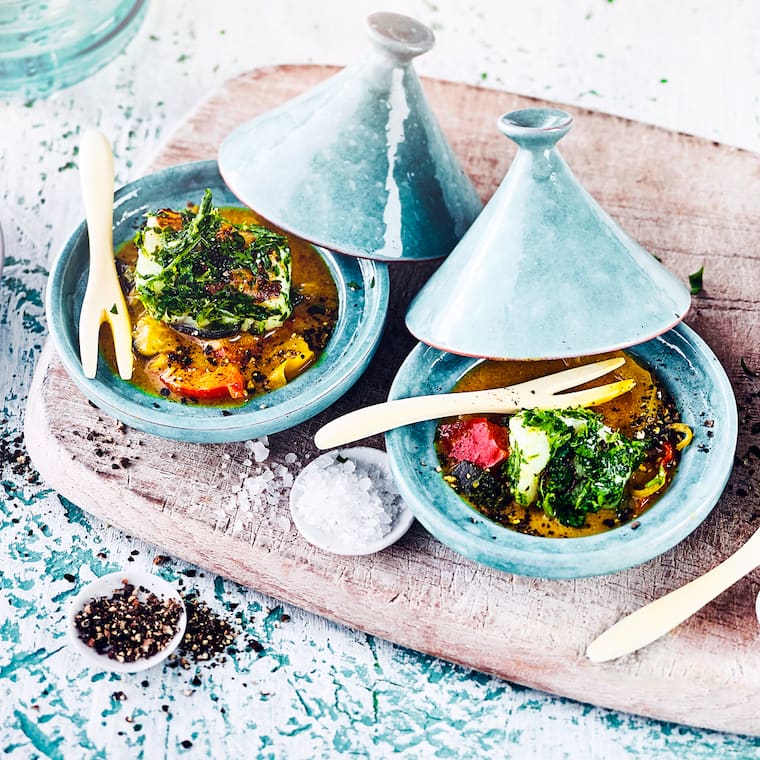 Fisch-Tajine mit Kokosmilch