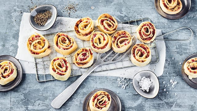 Flammkuchen-Schnecken