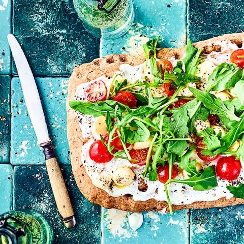 Focaccia mit Rucola 
