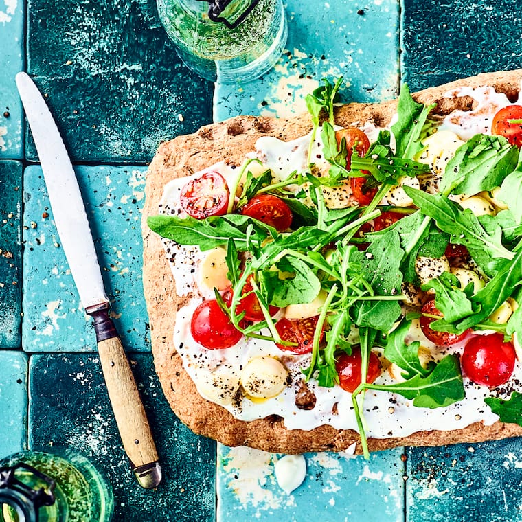 Focaccia mit Rucola