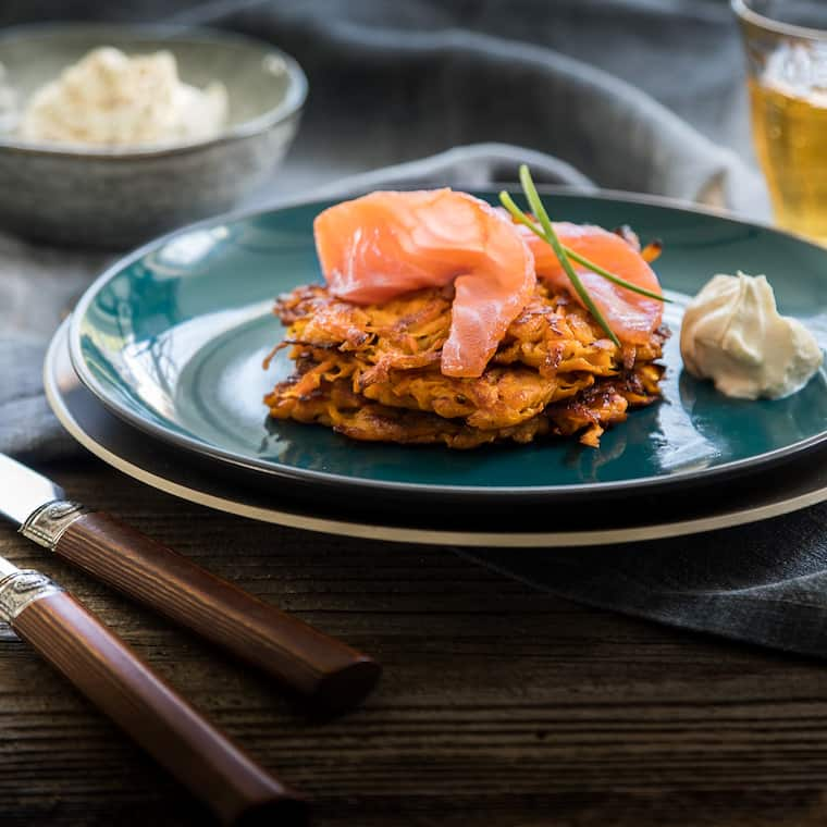 Gebeizter Lachs mit Rösti