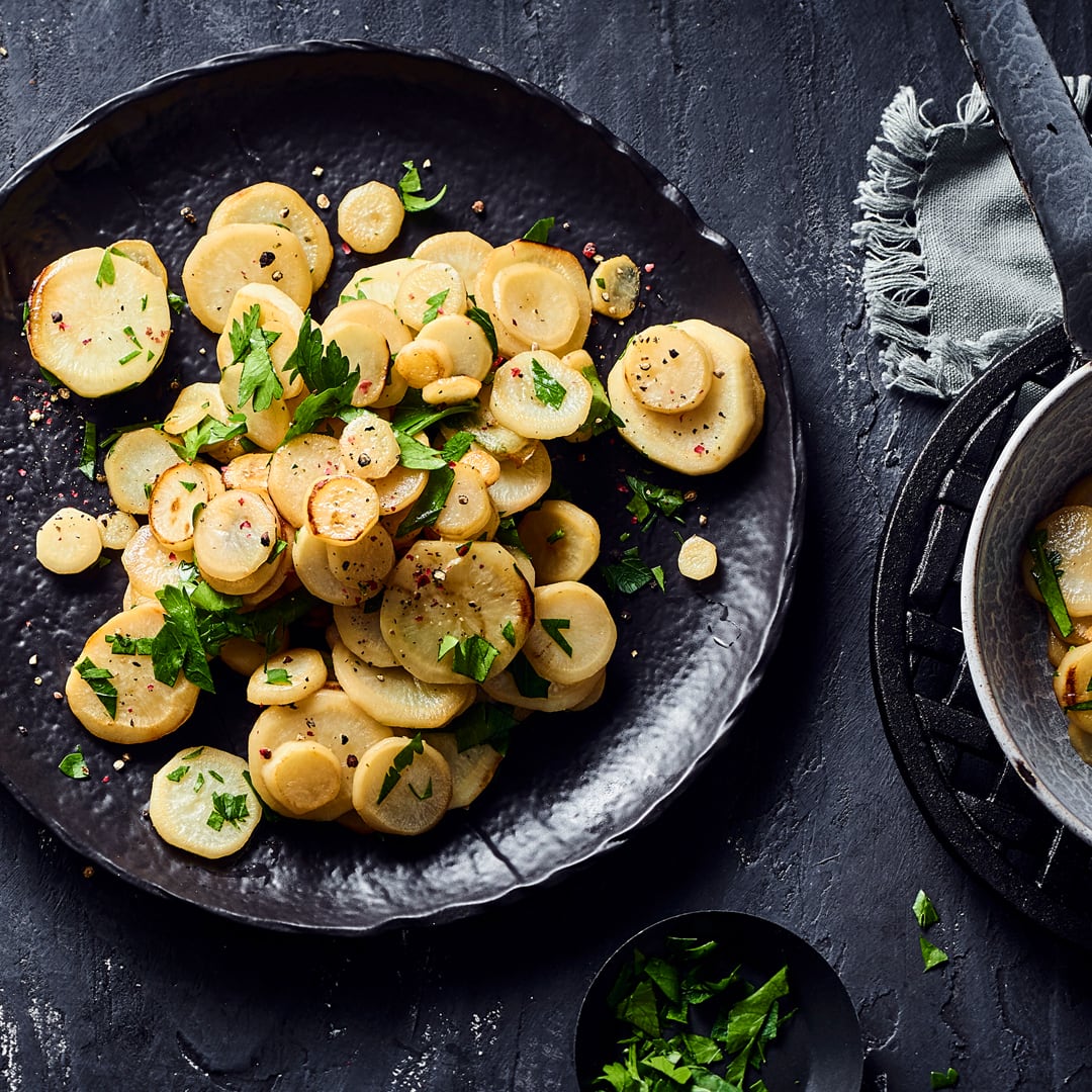 Gebratene Petersilienwurzel